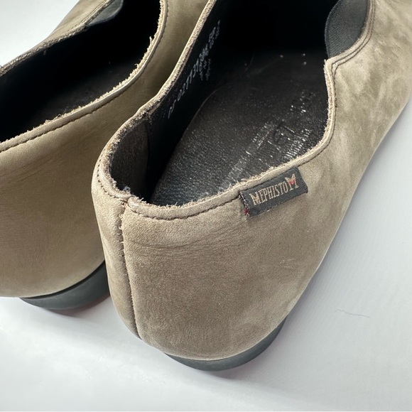Mephisto Shoes Women's 9.5 Taupe Nubuck Suede Leather Comfort Loafers Career - Picture 9 of 12